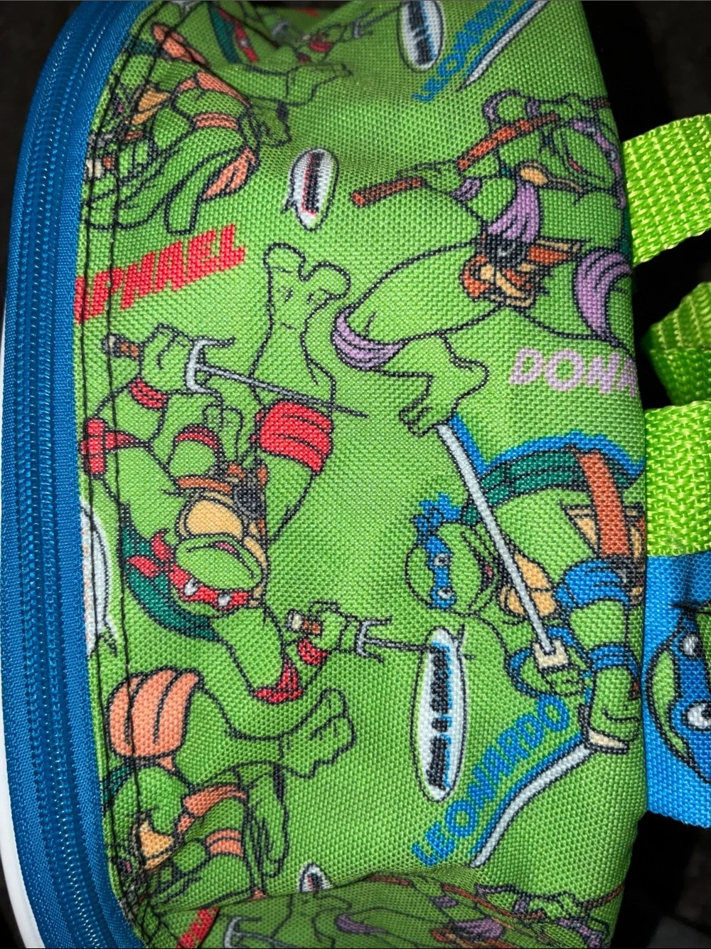 Tmnt teenage Mutant Ninja Turtles 3 pcs backpack lunch box pouch NWTS iridescent